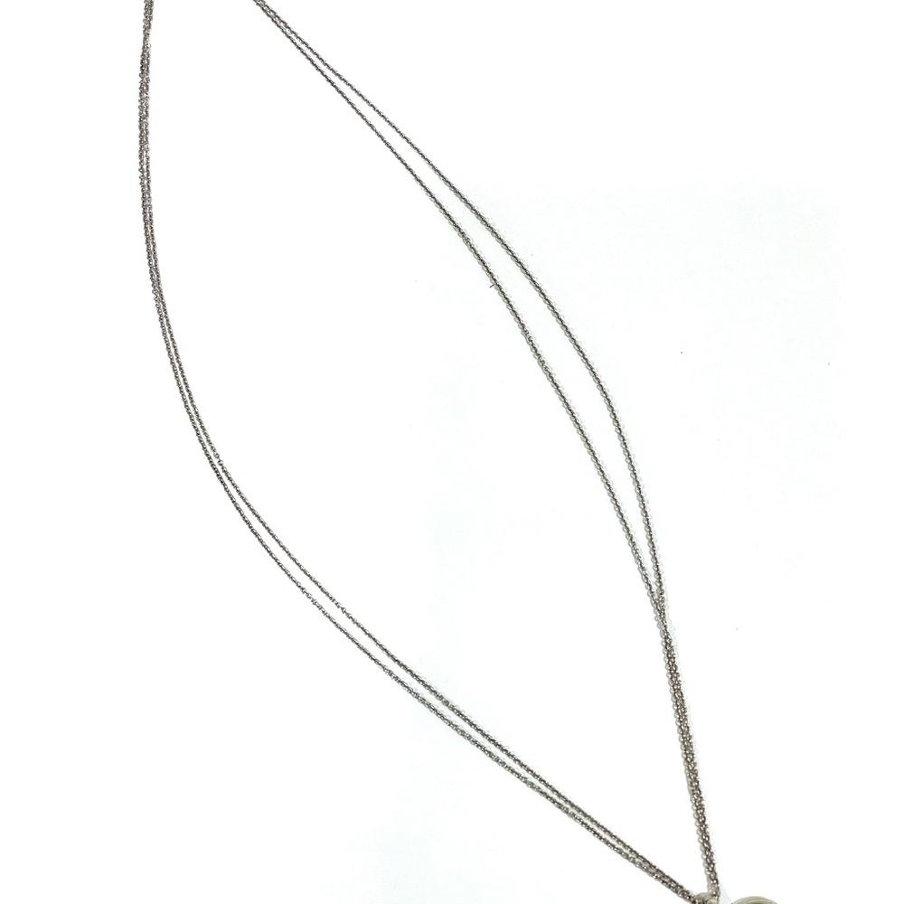 Jane Seymour Open Hearts Heart-Shaped Family Diamond Necklace Silver - Picture 4 of 4